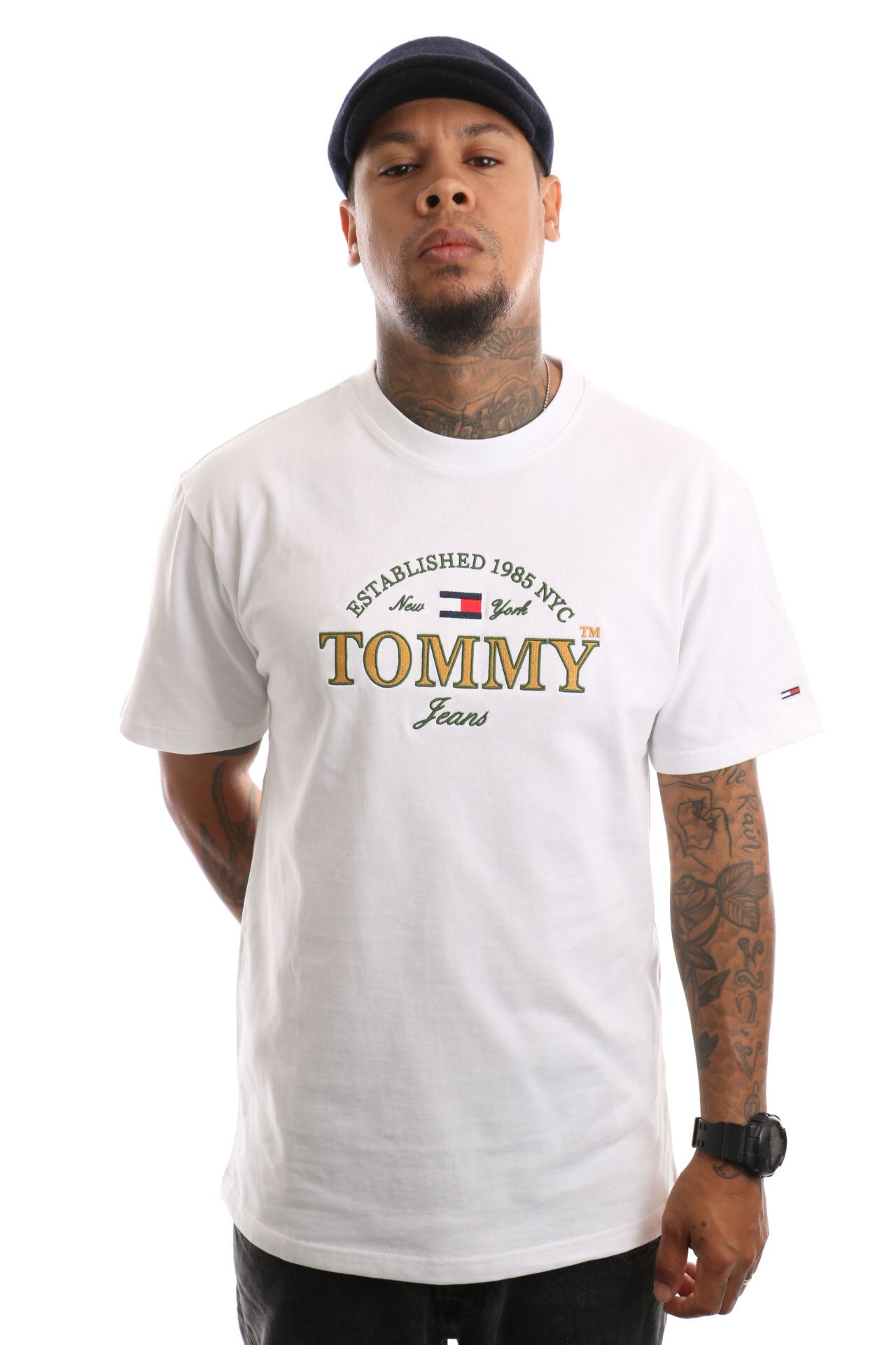 Afbeelding van Tommy Jeans T-Shirt TJM CLSC MODERN PREP FRONT WHITE DM0DM14998YBR