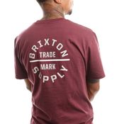 Brixton T-Shirt BRIXTONOATH V S/S STT MAHOGANY/WHITE/GREY 16410