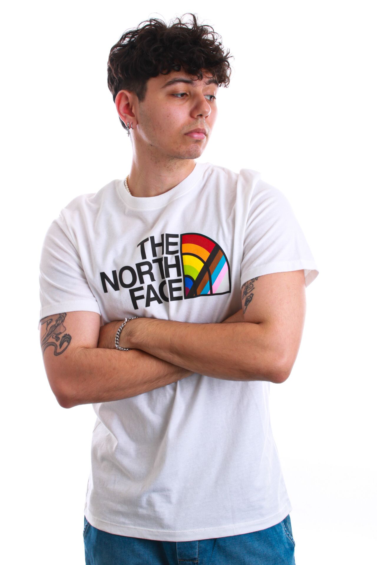 Afbeelding van The North Face T-shirt M S/S PRIDE RECYCLED TEE TNF White NF0A5J9HFN4