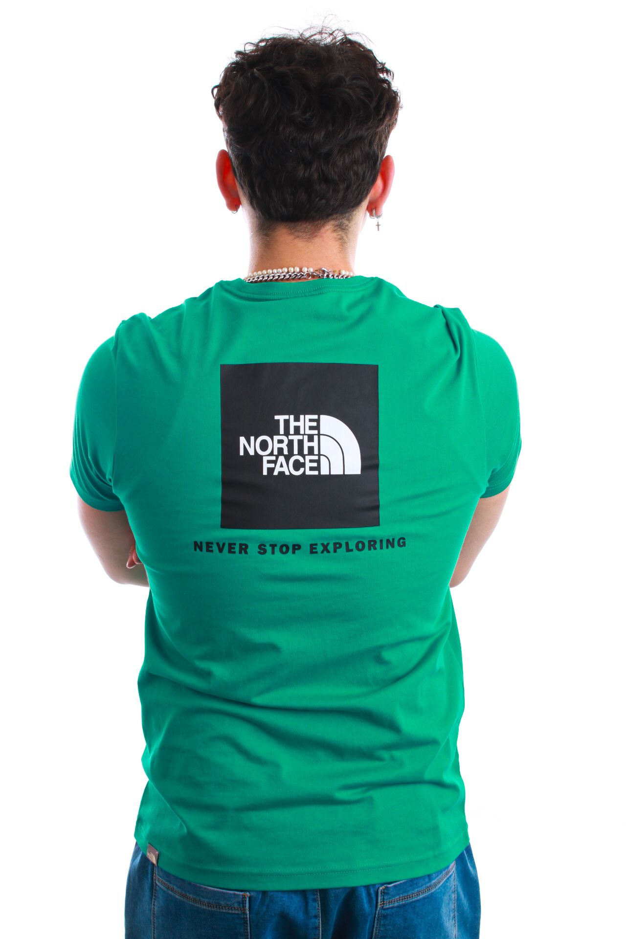 Afbeelding van The North Face T-shirt M S/S REDBOX TEE Porcelain Green NF0A2TX2ZCV