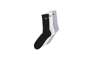 Foto van Lacoste Sokken LACOSTE Socks 3-Pack SILVER CHINE/WHITE-BLACK RA4182-21