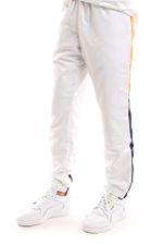 Lacoste Broek LACOSTE Tracksuit Trousers WHITE/MANDARIN TREE ORANGE XH0881-21