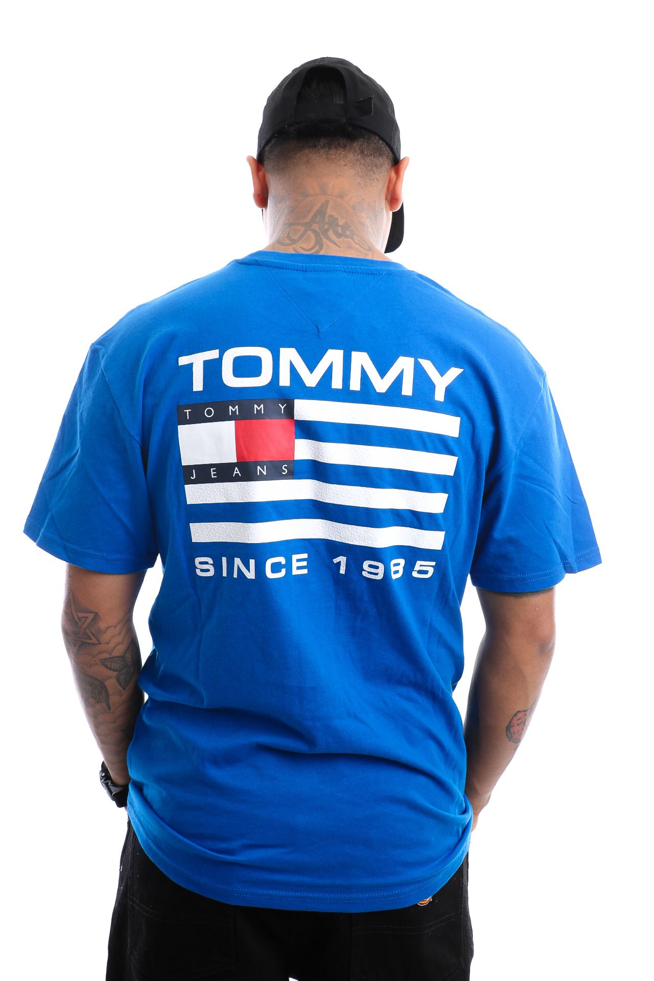 Afbeelding van Tommy Jeans T-Shirt TJM CLASSIC RWB BACK LOGO BLUE TRIUMPH DM0DM15668