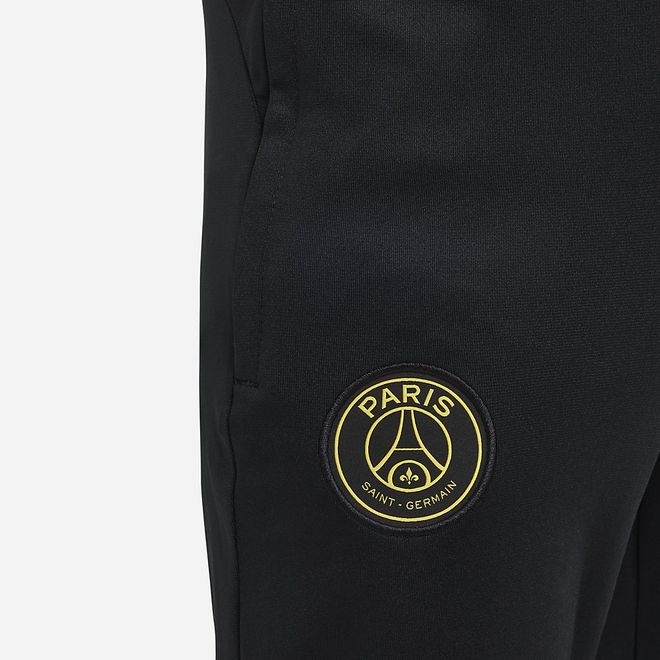 Afbeelding van Paris Saint-Germain Strike Vierde Jordan Dri-FIT Voetbaltrainingspak Kids Black Tour Yellow