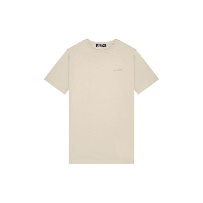 Afbeelding van Malelions Men Logo T-Shirt Beige