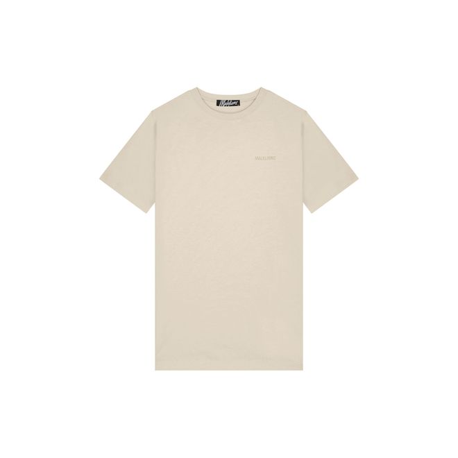 Afbeelding van Malelions Men Logo T-Shirt Beige