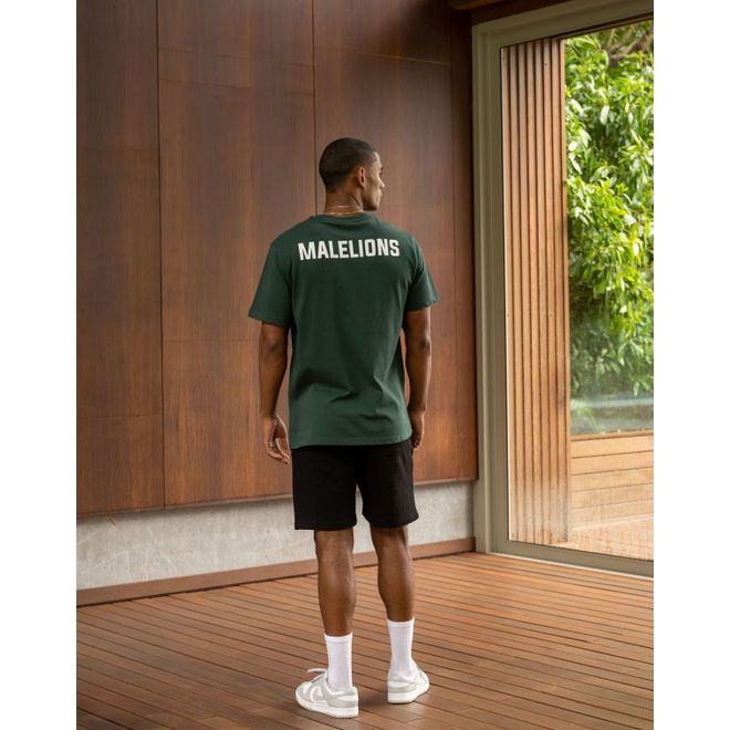 Afbeelding van Malelions Men Logo T-Shirt 2.0 Dark Green