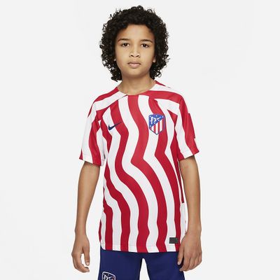 Foto van Atlético Madrid 2022/23 Stadion Thuis Shirt Kids
