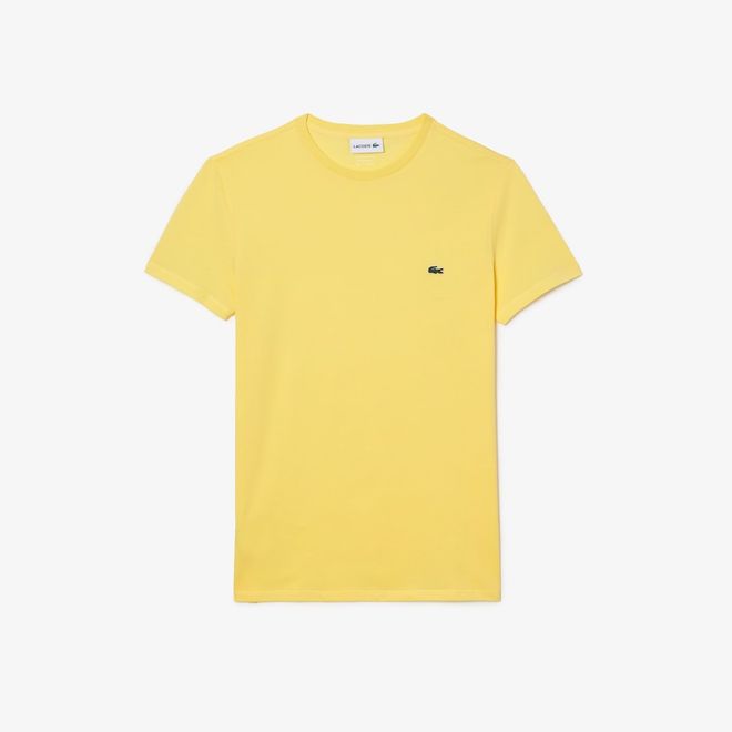 Afbeelding van Lacoste T-shirt met Ronde Hals Geel