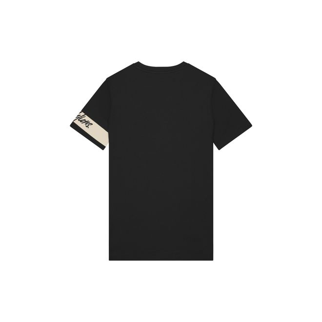 Afbeelding van Malelions Men Captain T-Shirt Black Beige