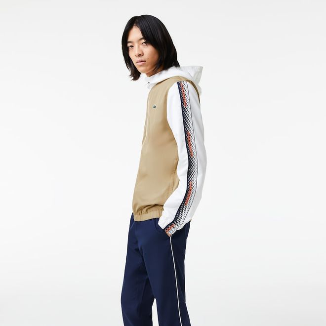 Afbeelding van Lacoste Trainingspak Beige Wit