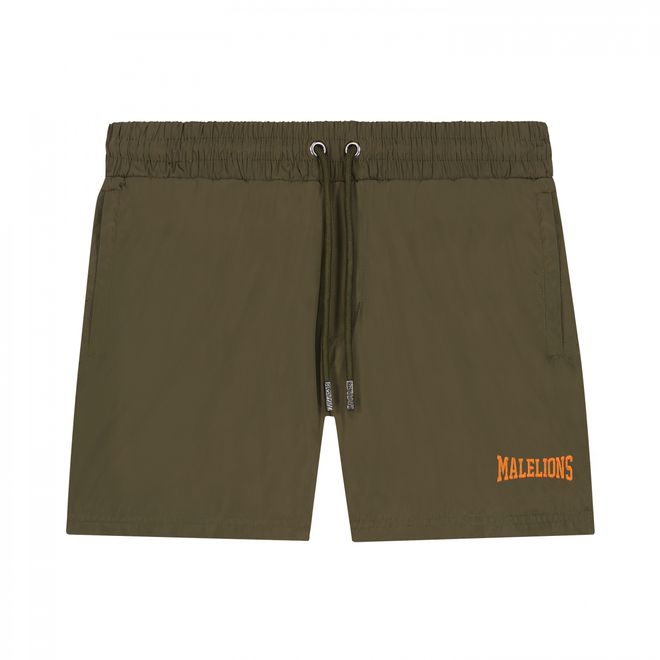 Afbeelding van Malelions Men Boxer T-Shirt + Short Set Army Orange