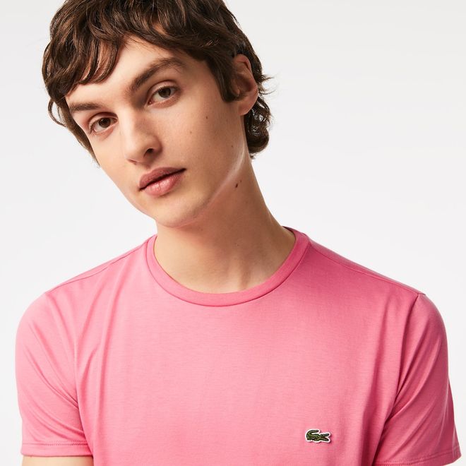 Afbeelding van Lacoste T-shirt met Ronde Hals Roze