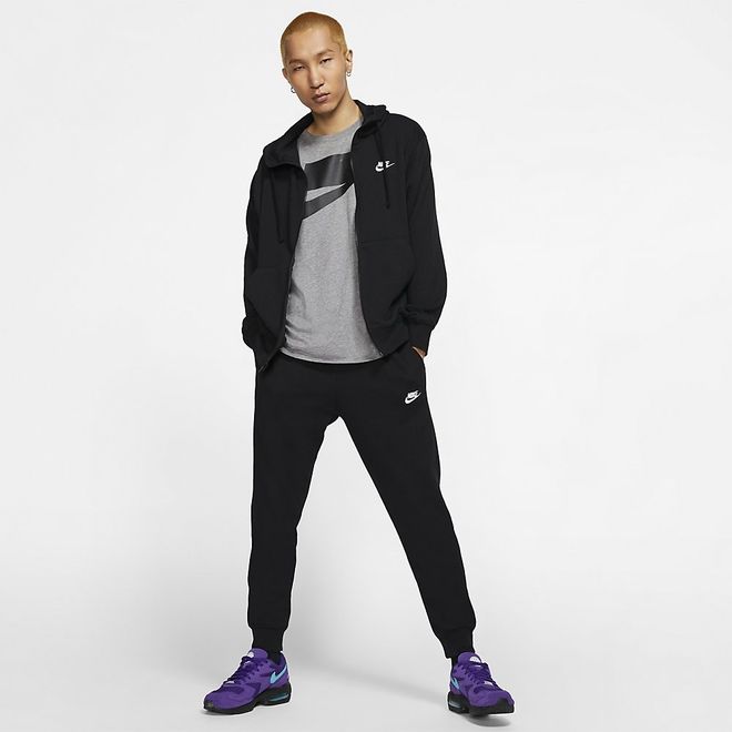 Afbeelding van Nike Sportswear Club Hoodie met rits Black Black