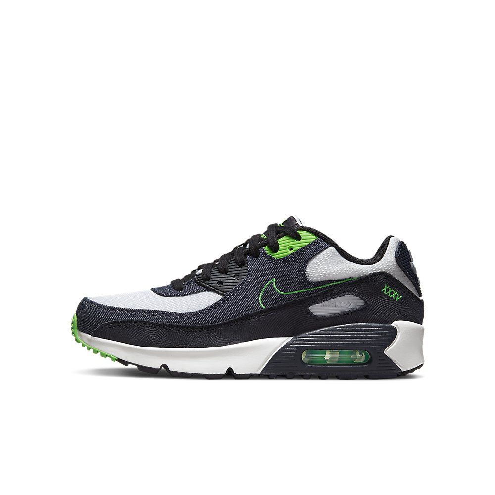 Nike Air Max 90 SE Kids Black Scream Green Sportschoenshop