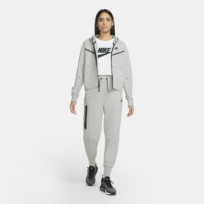 Afbeelding van Nike Sportswear Tech Fleece Hoodie WMNS Dark Grey Heather