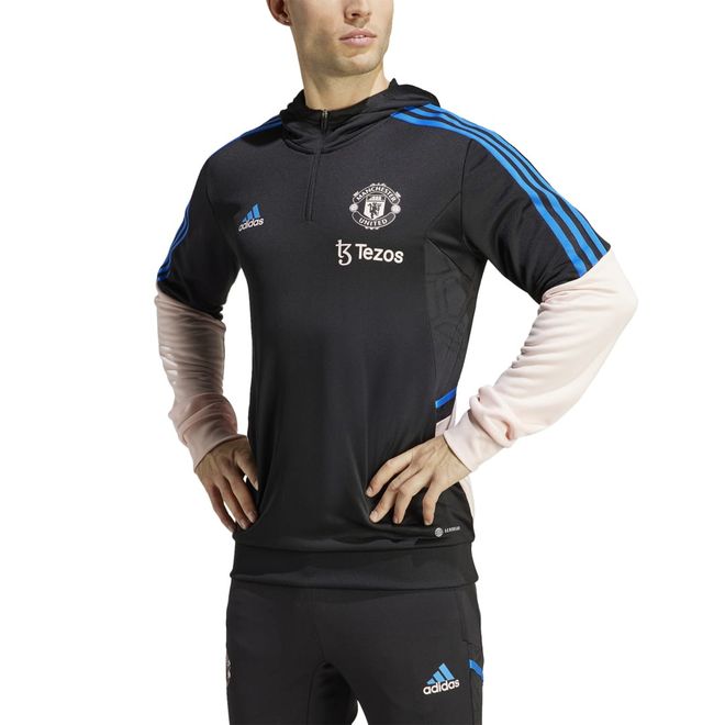 Afbeelding van Manchester United Condivo 22 Sportjack met Capuchon Black Ice Pink