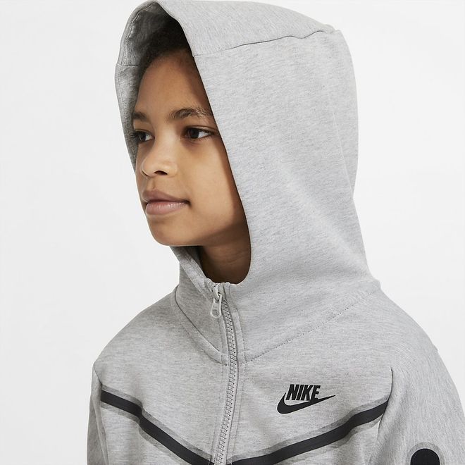 Afbeelding van Nike Sportswear Tech Fleece Hoodie Kids Dark Grey Heather