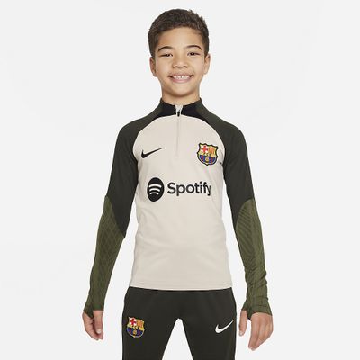 Foto van FC Barcelona Strike Nike Dri-FIT Voetbaltrainingstop Kids Sequoia