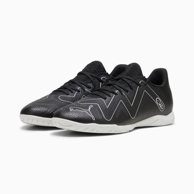 Afbeelding van Puma Future Play IT IC Voetbalschoenen Black Silver