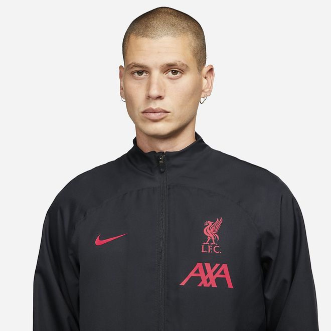 Afbeelding van Liverpool FC Strike Uit Nike Dri-FIT Voetbaltrainingspak Black Sirene Red