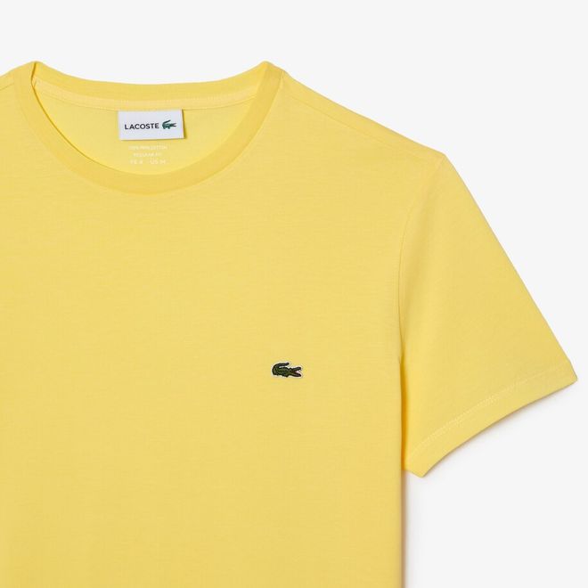 Afbeelding van Lacoste T-shirt met Ronde Hals Geel
