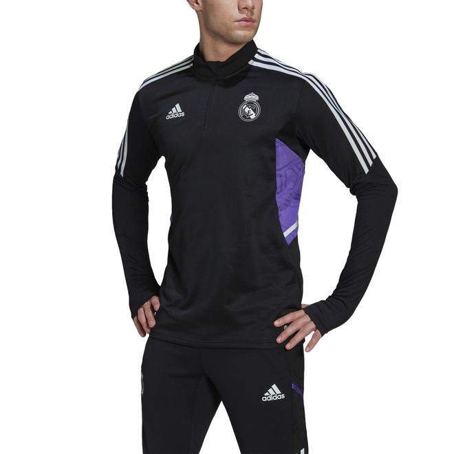 Afbeelding van Real Madrid Condivo 22 Training Longsleeve Set Black