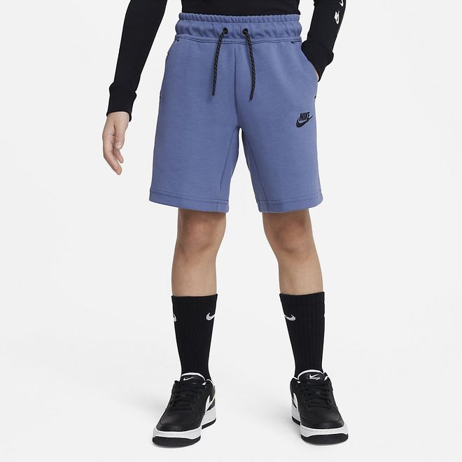 Afbeelding van Nike Sportswear Tech Fleece Short Kids Diffused Blue