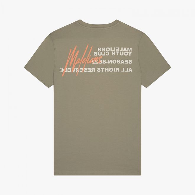 Afbeelding van Malelions Men Youth Club TShirt Taupe Soft Peach