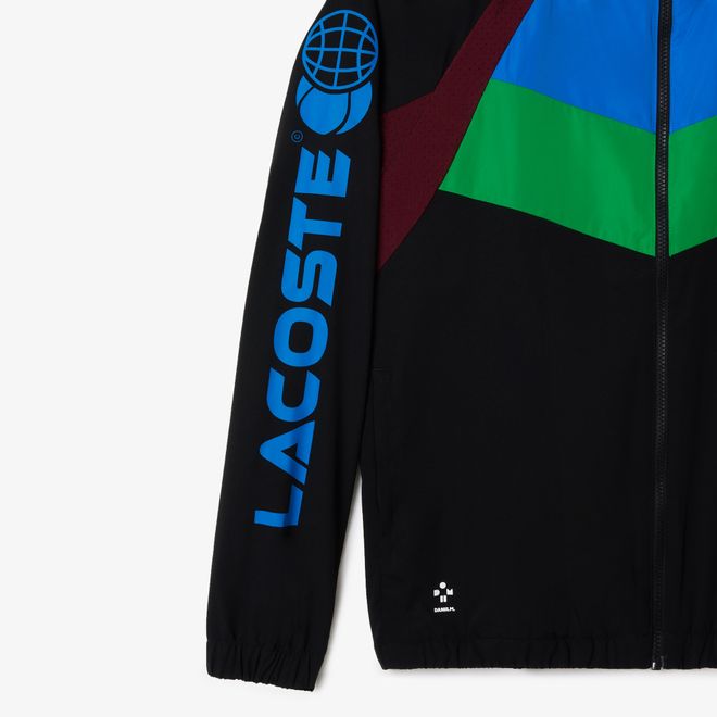 Afbeelding van Lacoste Trainingspak Daniil Medvedev Zwart Blauw Groen