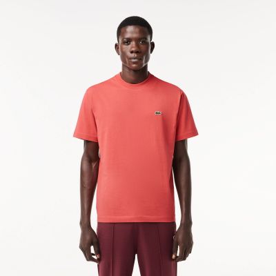 Foto van Lacoste T-shirt Katoen met Ronde Hals ZV9 Sierra Red