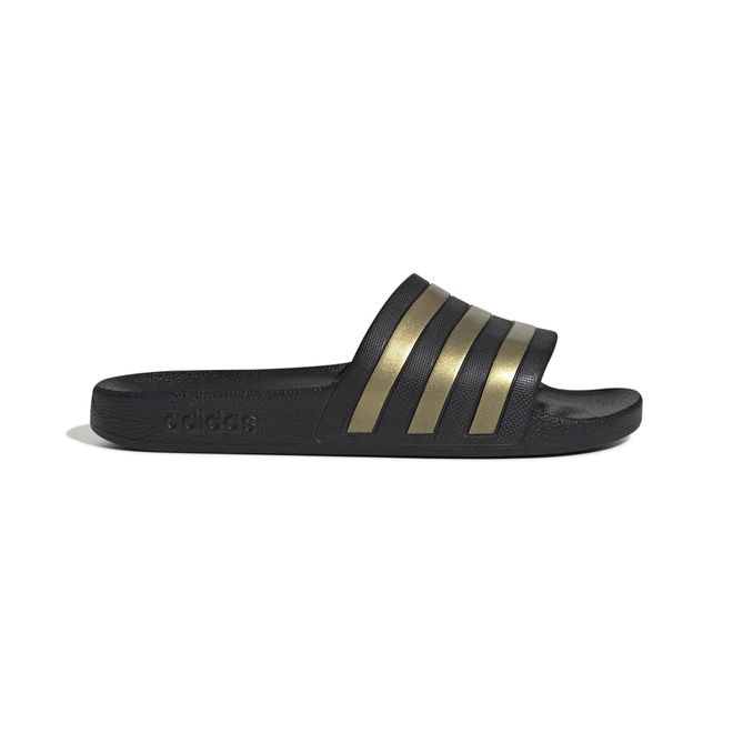 Afbeelding van Adidas Adilette Aqua Slippers Black Gold Metallic