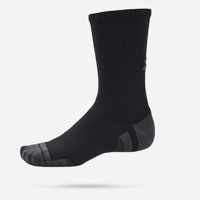 Afbeelding van Unisex UA Performance Tech Crew sokken 3 paar Black