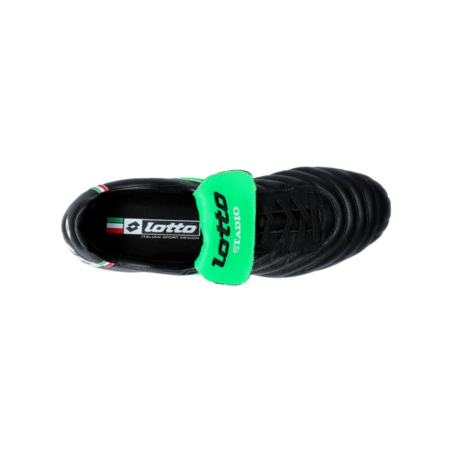 Afbeelding van Lotto Stadio 200 III Voetbalschoen FG Black Spring Green