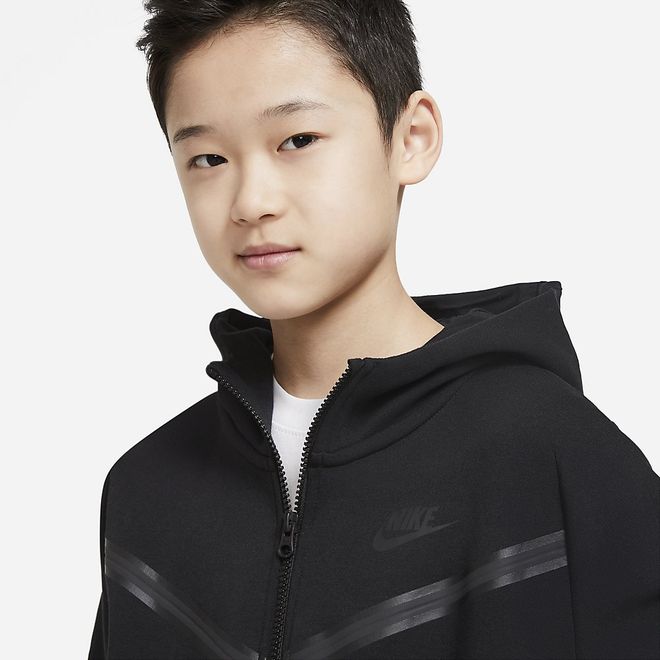 Afbeelding van Nike Sportswear Tech Fleece Hoodie Kids Black