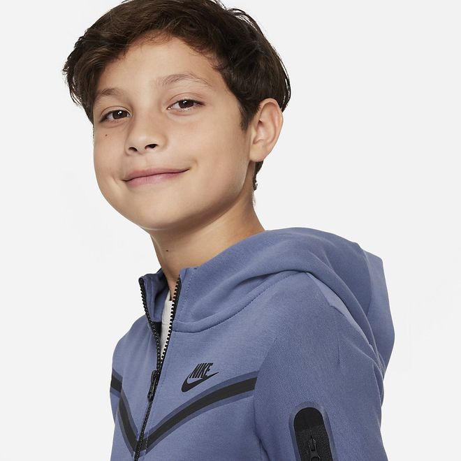 Afbeelding van Nike Sportswear Tech Fleece Hoodie Kids Diffused Blue