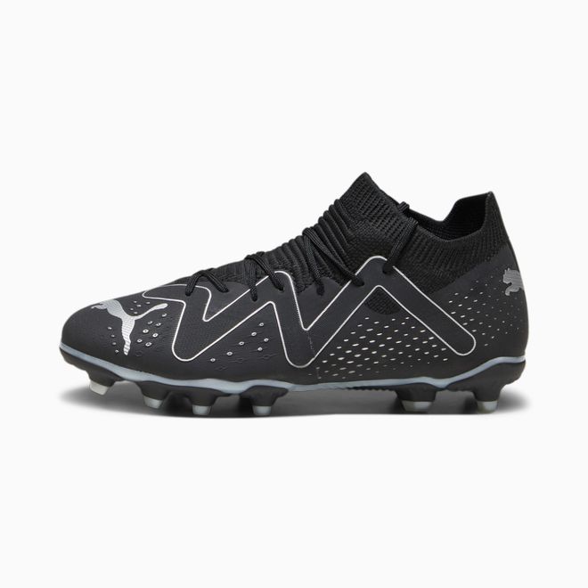 Afbeelding van Puma Future Match FG Voetbalschoenen Kids Black Silver