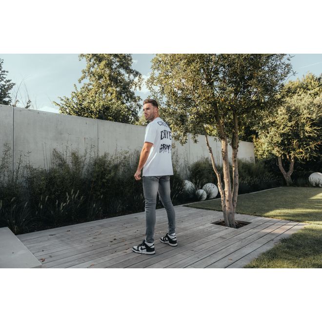 Afbeelding van Croyez Stacked Logo T-Shirt White Black