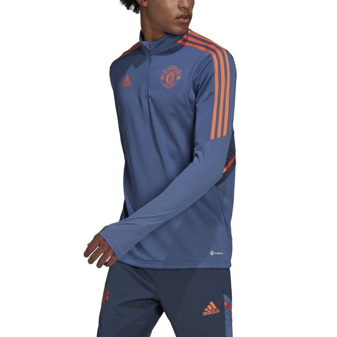 Afbeelding van Manchester United Condivo 22 Training Longsleeve Set Crew Blue