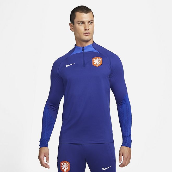 Afbeelding van Nederland Strike Nike Knit Voetbaltrainingstop Deep Royal Blue