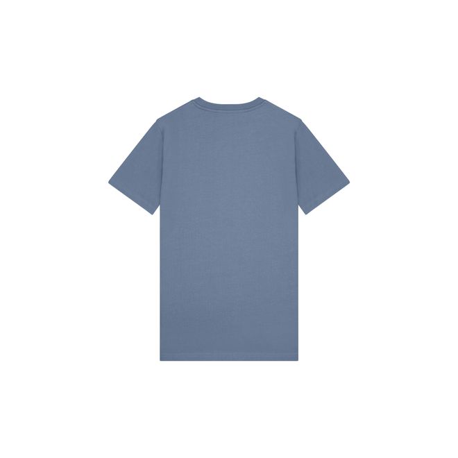 Afbeelding van Malelions Men Essentials T-Shirt Stone Blue White