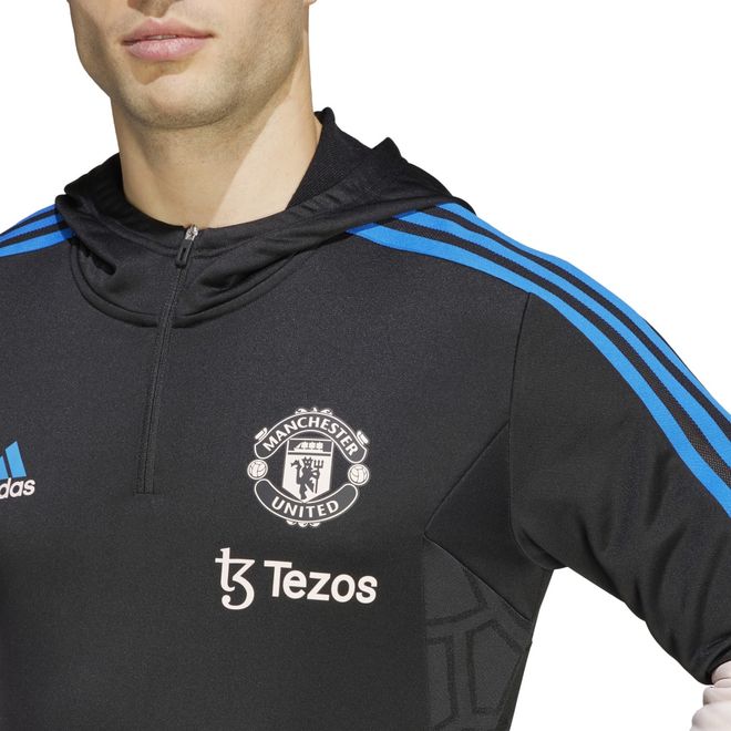 Afbeelding van Manchester United Condivo 22 Sportjack met Capuchon Black Ice Pink