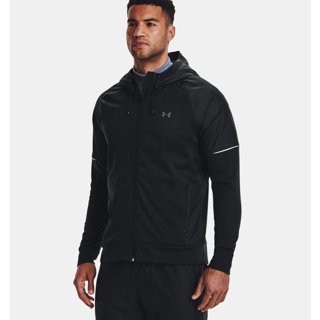 Afbeelding van Under Armour Herenhoodie Armour Fleece Vest Storm Black Pitch Gray - 001