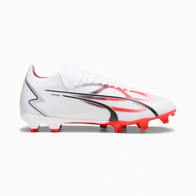 Afbeelding van Puma Ultra Match FG Voetbalschoenen White Black Fire Orchid