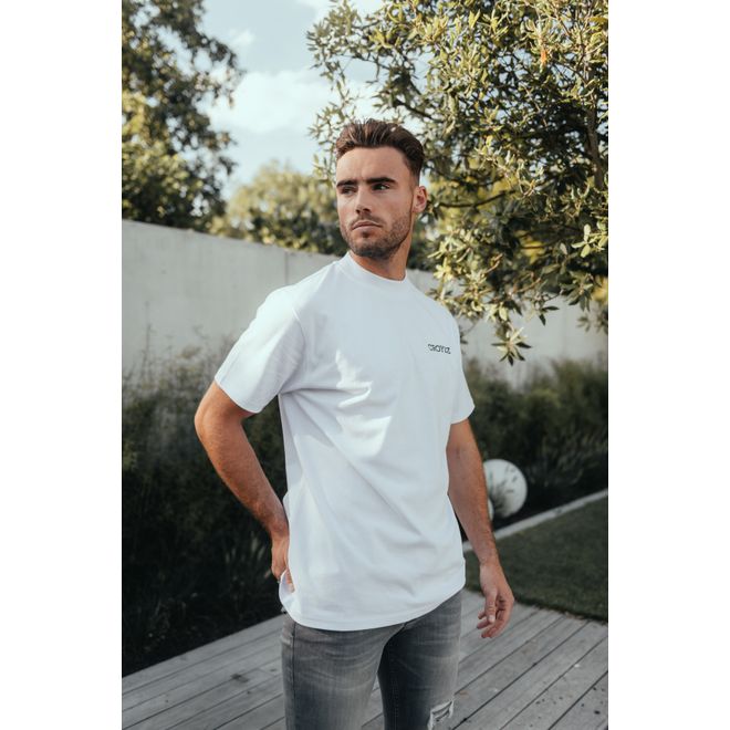 Afbeelding van Croyez Stacked Logo T-Shirt White Black