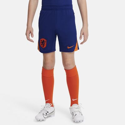 Foto van Nike Nederland 24/25 Strike Dri-FIT Knit Voetbalshort Kids Deep Royal Blue