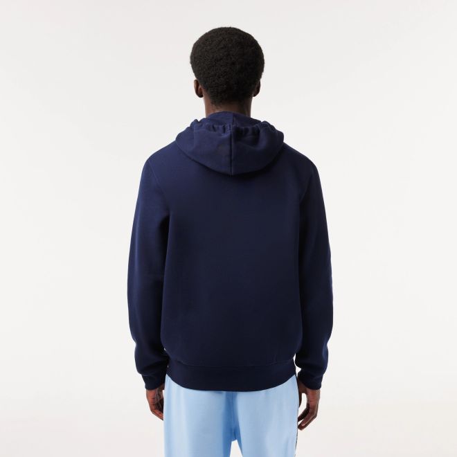 Afbeelding van Lacoste Fleece Sweatshirt met Kangoeroezak Navy