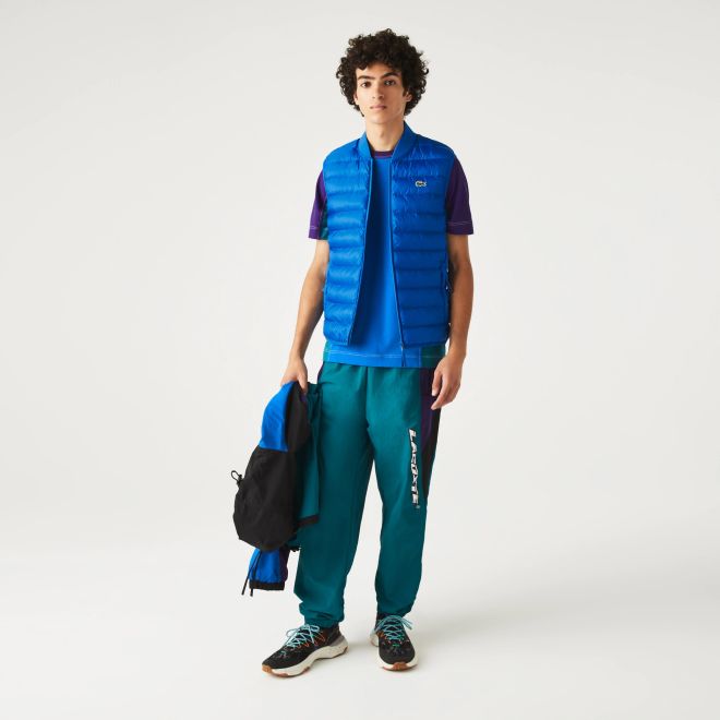 Afbeelding van Lacoste bodywarmer heren gewatteerd waterafstotend Blauw
