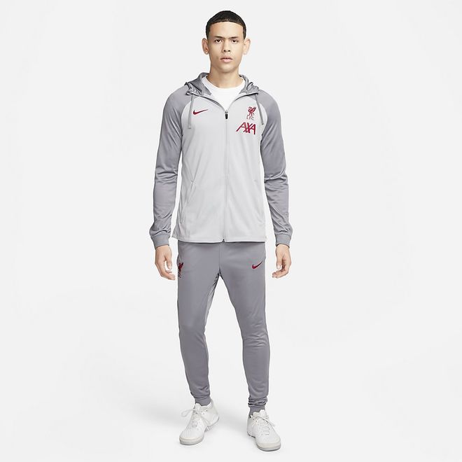 Afbeelding van Liverpool FC Strike Jordan Dri-FIT Voetbaltrainingspak met Capuchon Wolf Grey