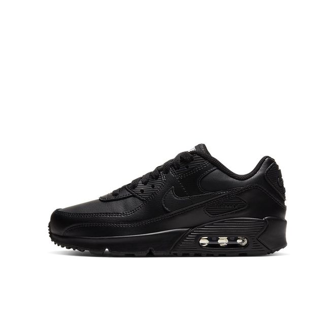 Afbeelding van Nike Air Max 90 Kids Leather Triple Black